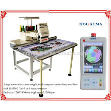 Größere Größe Einzelkopf flache Stickerei Maschine computerisierte Stickerei Maschine